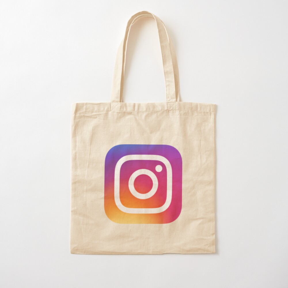 Instagram Logo Tote Bag By Purrfectcatnoir Redbubble