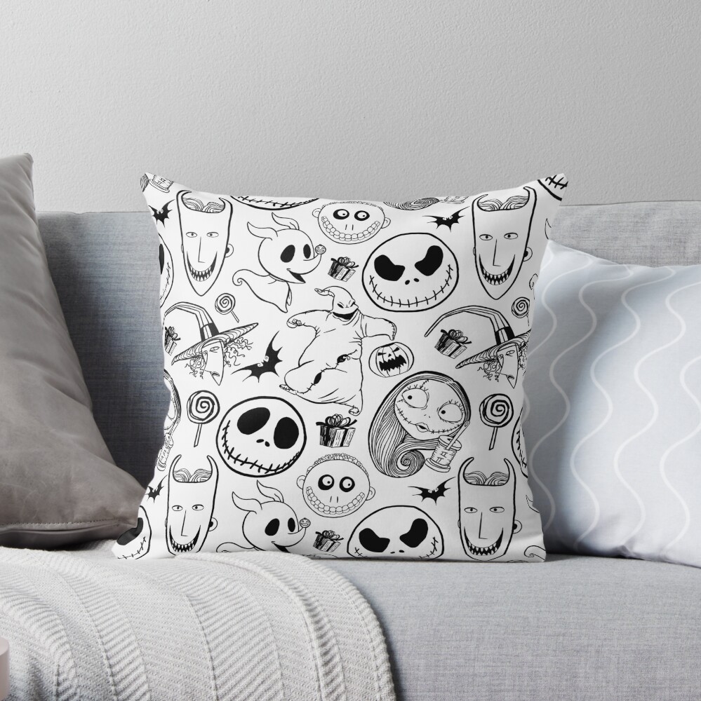 nightmare before christmas marshmallow pillow