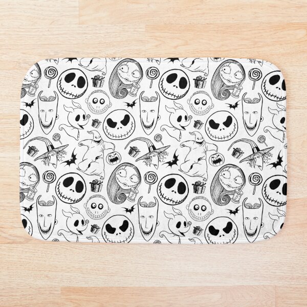 Nightmare before Christmas Pattern Bath Mat