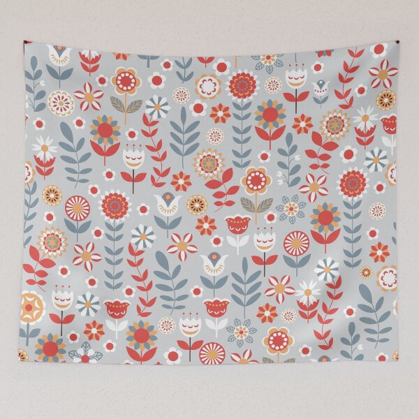 Item preview, Seamless pattern with flowers. The Scandinavian style. designed and sold by Skaska.