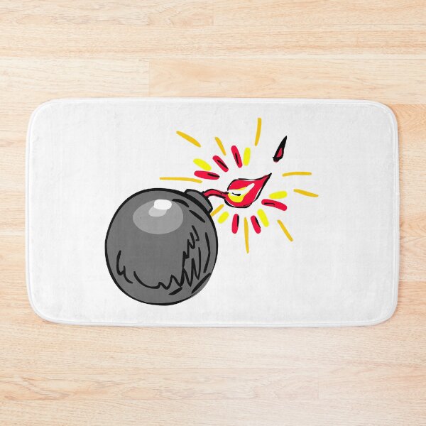 Item preview, Black Ball Bomb Burning Fuse Drawing designed and sold by patrimonio.