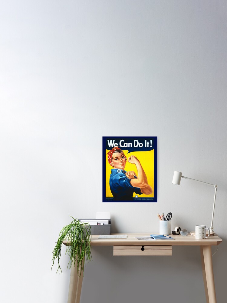 We Can Do It Rosie the Riveter Original Vintage Print Poster for
