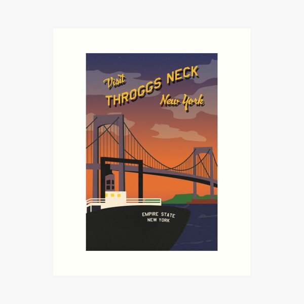 Item preview, Vintage Throggs Neck New York Poster designed and sold by Luke Danko.