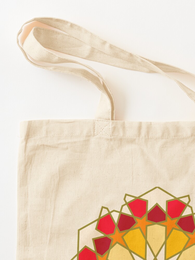 Alternate view of Geometric Pattern: Arabic Tiles: Sunset Tote Bag