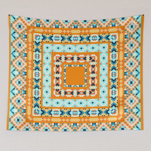 Item preview, Ethnic seamless pattern with triangle and abstract geometric ornament designed and sold by Skaska.