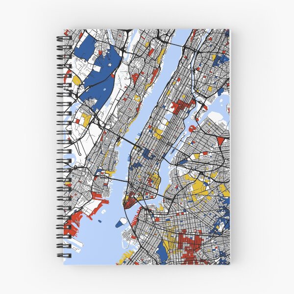 Item preview, New York Mondrian map designed and sold by mondrianmaps.