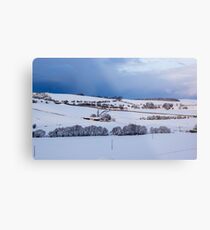 A Winter Landscape Metal Print