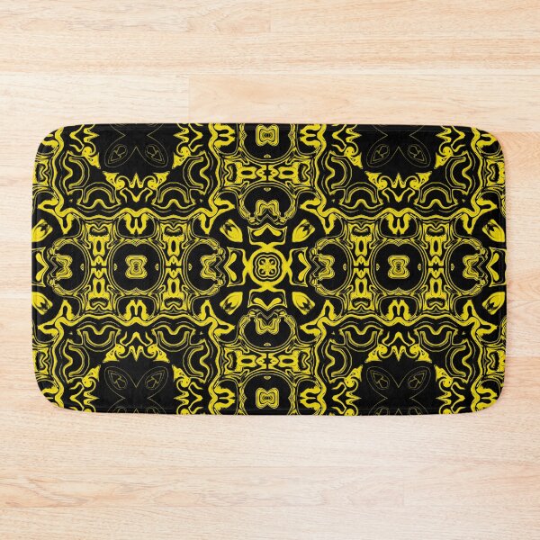 Item preview, Monochrome Yellow Mosaic, Pattern 2, by Bennydoscope designed and sold by Bennydoscope.