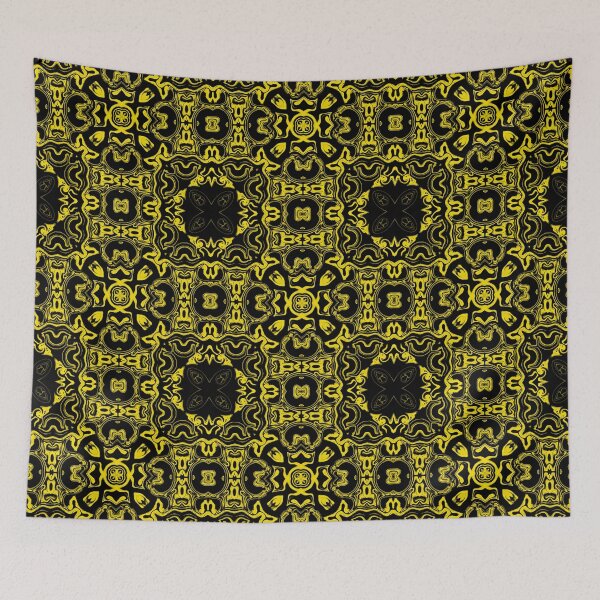 Item preview, Monochrome Yellow Mosaic, Pattern 2, by Bennydoscope designed and sold by Bennydoscope.