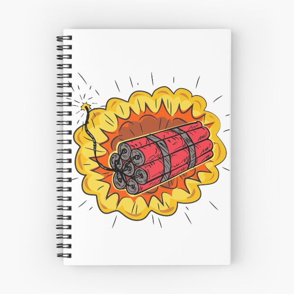 Item preview, TNT Dynamite Stick Lit Fuse Exploding Drawing designed and sold by patrimonio.
