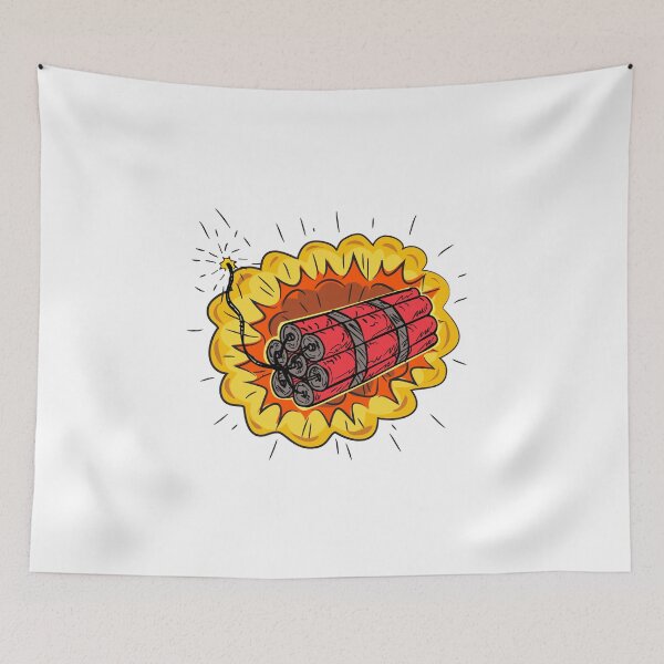 Item preview, TNT Dynamite Stick Lit Fuse Exploding Drawing designed and sold by patrimonio.