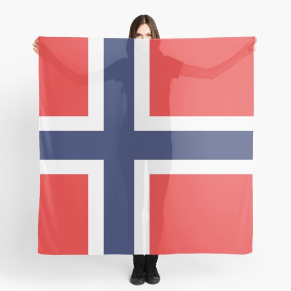 Norwegian Flag Scarf