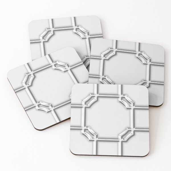 Item preview, Turandot Chinoiserie Lattice Chromium designed and sold by MikeAdamsArtist.