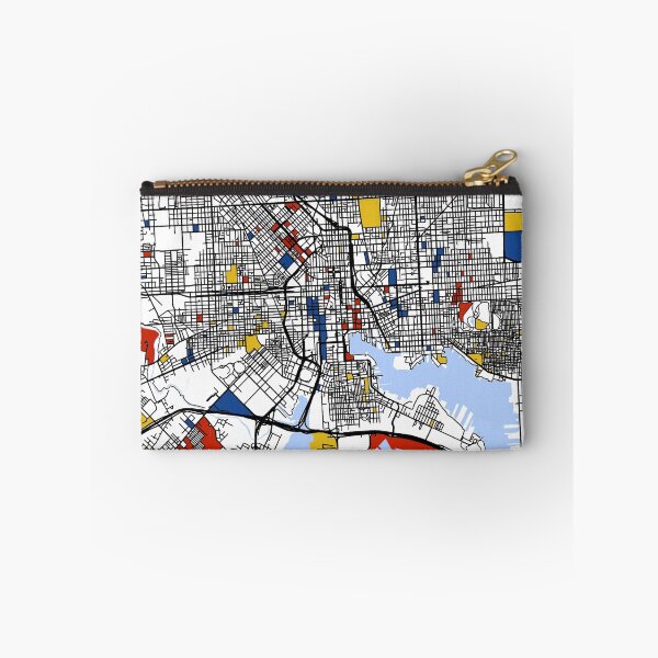Item preview, Baltimore Mondrian map designed and sold by mondrianmaps.