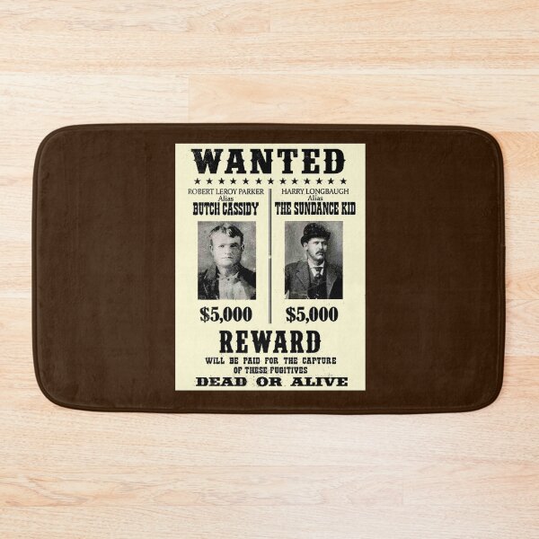 Item preview, BUTCH CASSIDY and THE SUNDANCE KID : Vintage Restored Wanted Poster designed and sold by posterbobs.