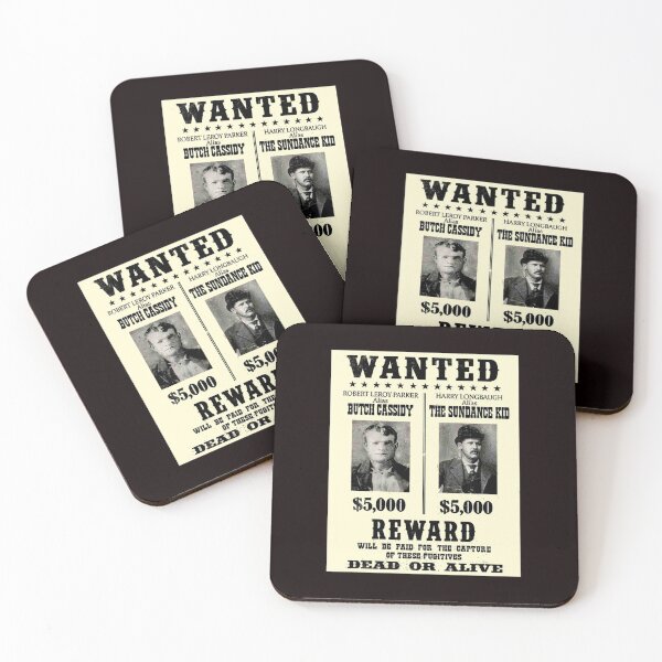 Item preview, BUTCH CASSIDY and THE SUNDANCE KID : Vintage Restored Wanted Poster designed and sold by posterbobs.