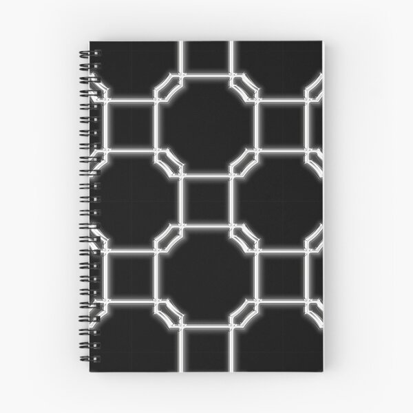 Item preview, Turandot Chinoiserie Lattice Chrome on Ebony designed and sold by MikeAdamsArtist.