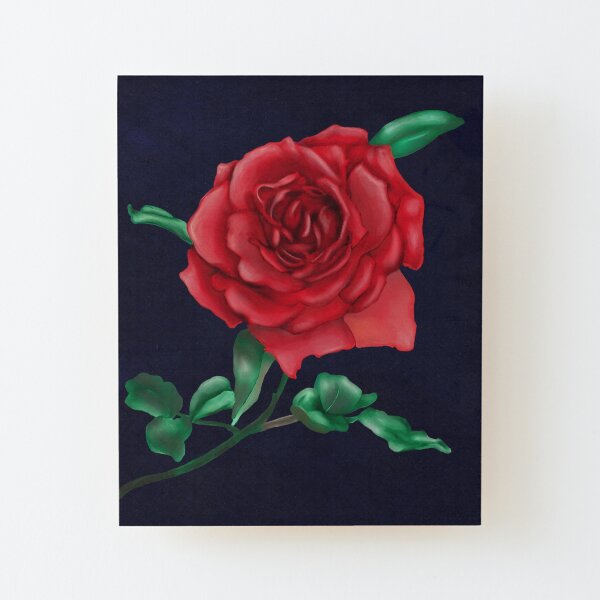 Rose Wood Mounted Print