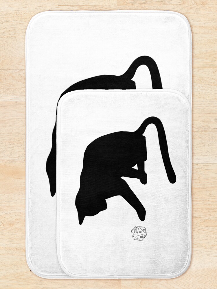 Alternate view of D20 Cat Bath Mat