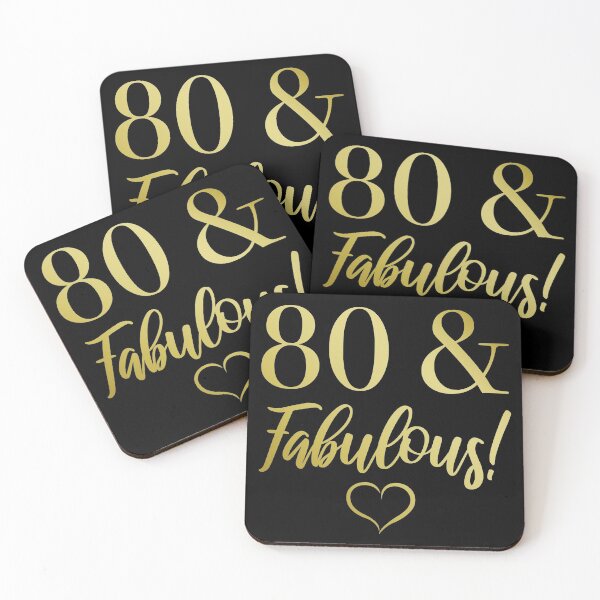 Item preview, Fabulous 80th Birthday (Gold) designed and sold by thepixelgarden.