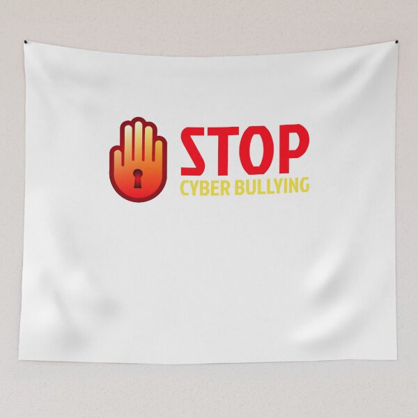 Item preview, Stop Cyber Bullying | Hand Keyhole Computer Awareness designed and sold by JakesRWild.