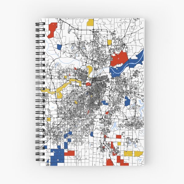 Item preview, Mapa de Kansas City Mondrian designed and sold by mondrianmaps.