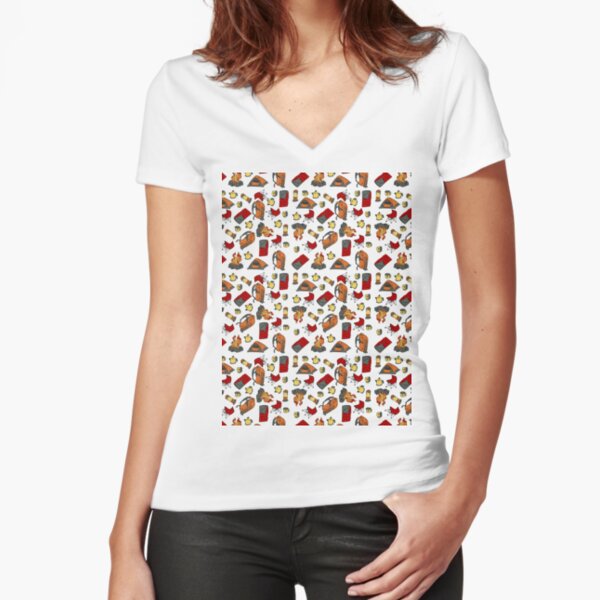 Fitted V-Neck T-Shirt