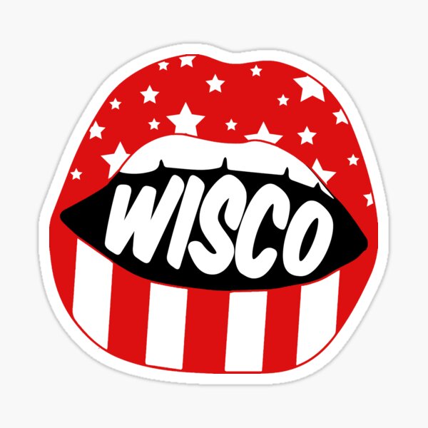 Wisco lips Sticker