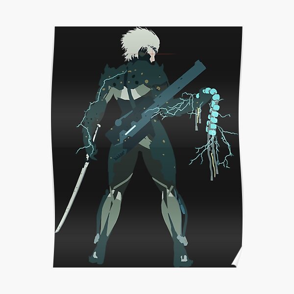 Raiden Vector Art Metal Gear Solid Rising Poster By Cry0 Redbubble