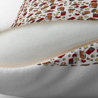 Alternate view of Backpacking items pattern Floor Pillow