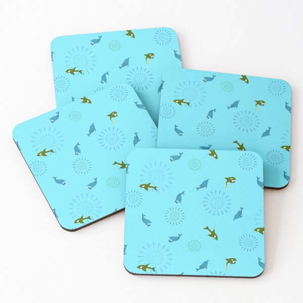 Item preview, Blue Dolphin and Orca designed and sold by bloomejasmine.