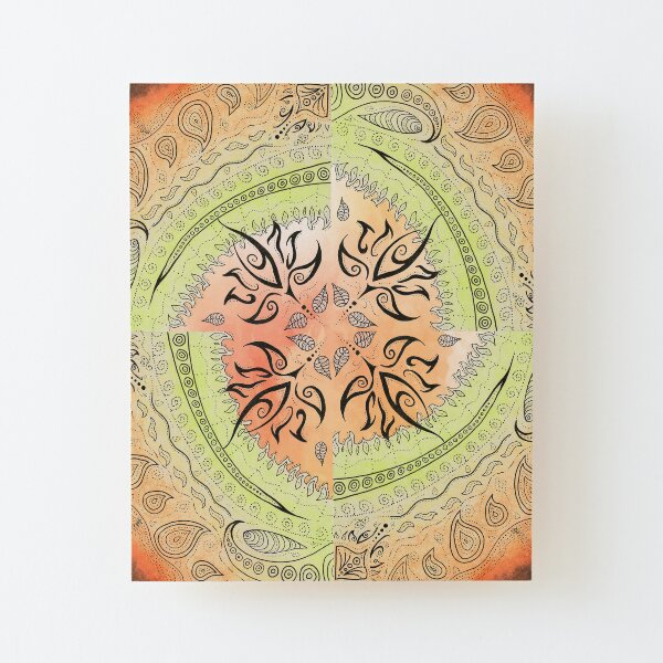 Lotus swimming in the sunshine Wood Mounted Print