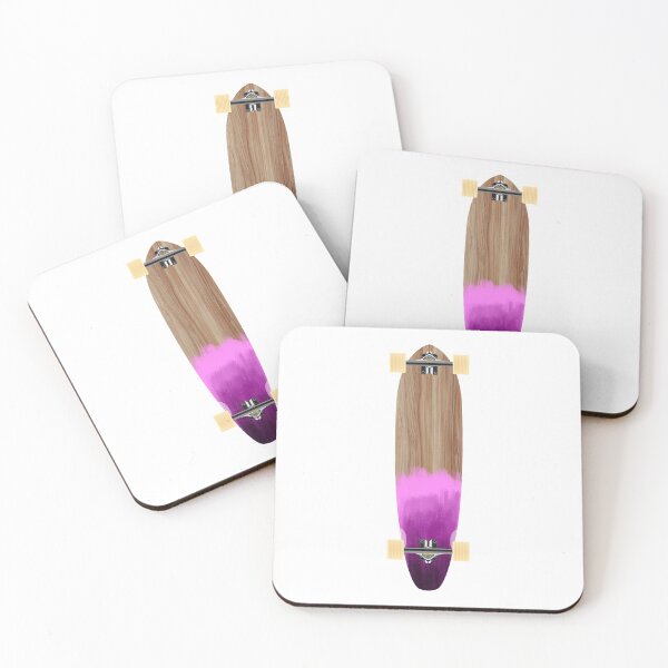 Item preview, Longboard Wood Pink designed and sold by Fangpunk.