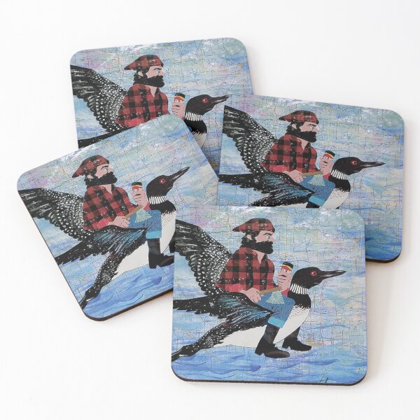 Item preview, Paul Bunyan Rides His Great Loon with Grainbelt Nordeast designed and sold by Pkfridley.