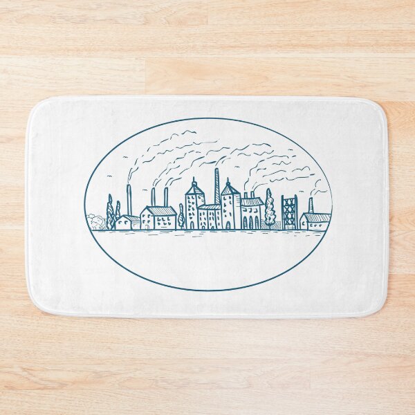 Item preview, Industrial Revolution Landscape Drawing designed and sold by patrimonio.
