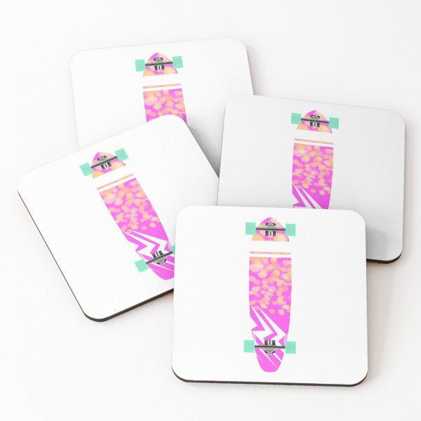 Item preview, Longboard Hot Pink designed and sold by Fangpunk.