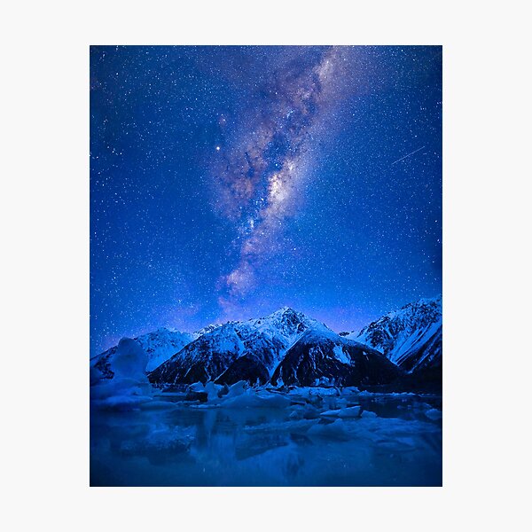 Tasman Lake New Zealand Photographic Print