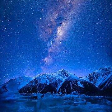 Artwork thumbnail, Tasman Lake New Zealand by Adrian Alford Photography