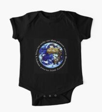 Body de manga corta para bebé Astronauta