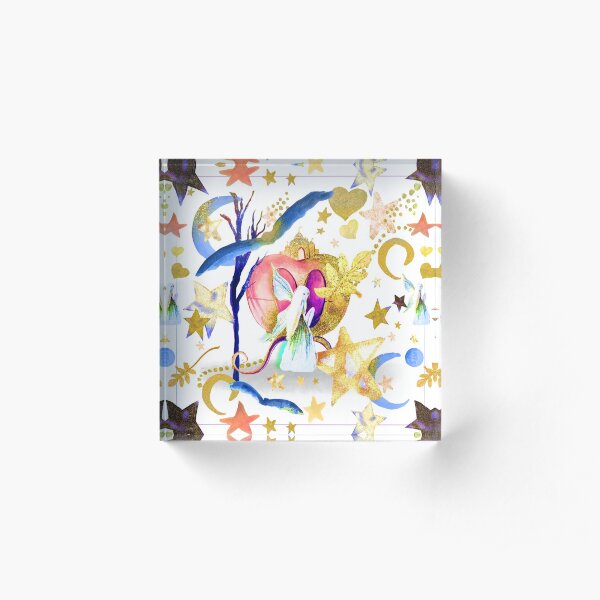 Fairy Dust Acrylic Block