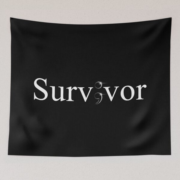 Item preview, Survivor Solar Eclipse Semicolon designed and sold by BetweenTwoPages.