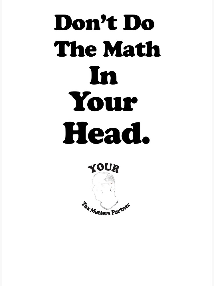 Don t Do The Math In Your Head Poster By YourTMP Redbubble math-without-a-calculator-learn-how-to-do-math-in-your-head-pdf
