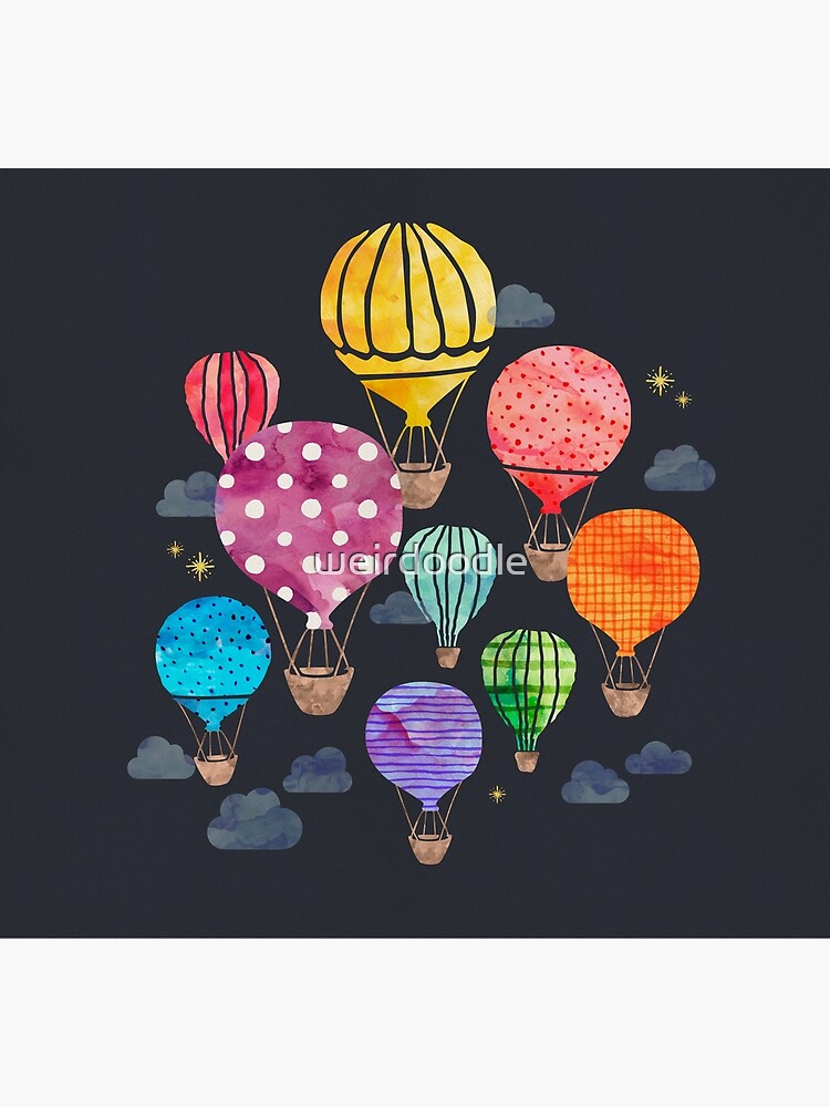 Hot Air Balloon Night by weirdoodle