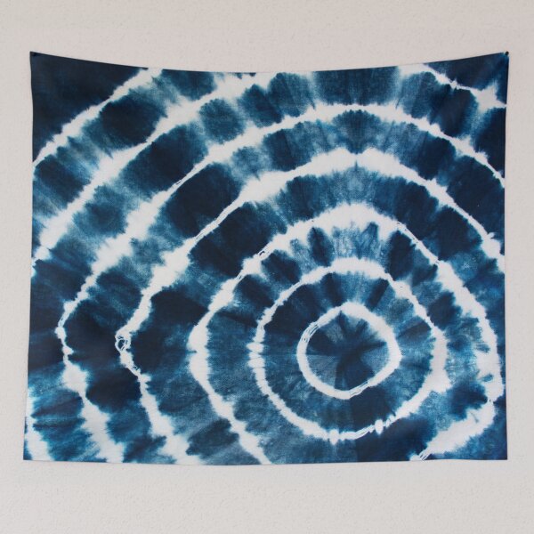 Item preview, Shibori, Tie Dye, Indigo, Blue designed and sold by MojaveLove.