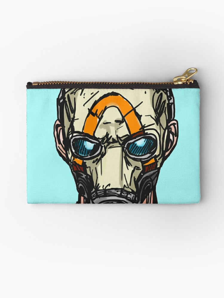 Borderlands 3 Psycho Mask Zipper Pouch By Sketchnkustom Redbubble