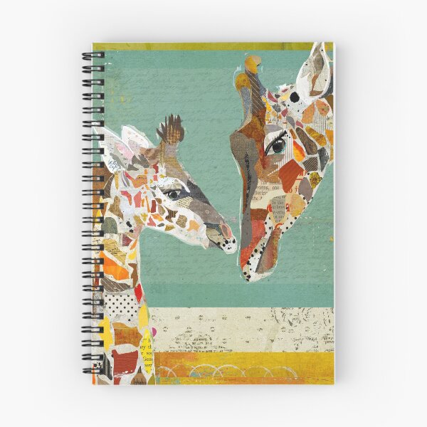 Artikelvorschau, Collage Art Giraffe und Kalb entworfen und verkauft von traciwithani.
