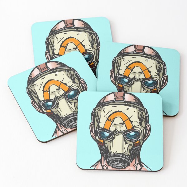 Borderlands 3 Psycho Mask Coasters (Set of 4)
