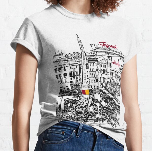 PIAZZA ITALIA - Patterned T-Shirt with Cut-outs with Frills - 62