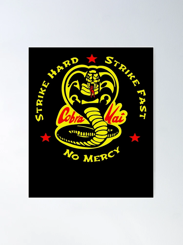 Cobra Kai Logo Type (Karate Kid) Strike Hard Strike First No Mercy Diecut  MAGNET