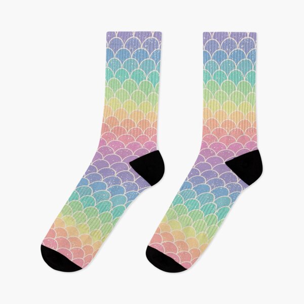 Item preview, Pastel Rainbow Glitter Mermaid Scales designed and sold by Pink Pineapple Works.